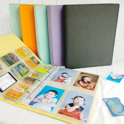 Папка А4 на 4 D-образных кольца, Обложка для хранения открыток, записная книжка, альбом для карт, Polaroid Star персональный ноутбук, дневник, Чейз, к...