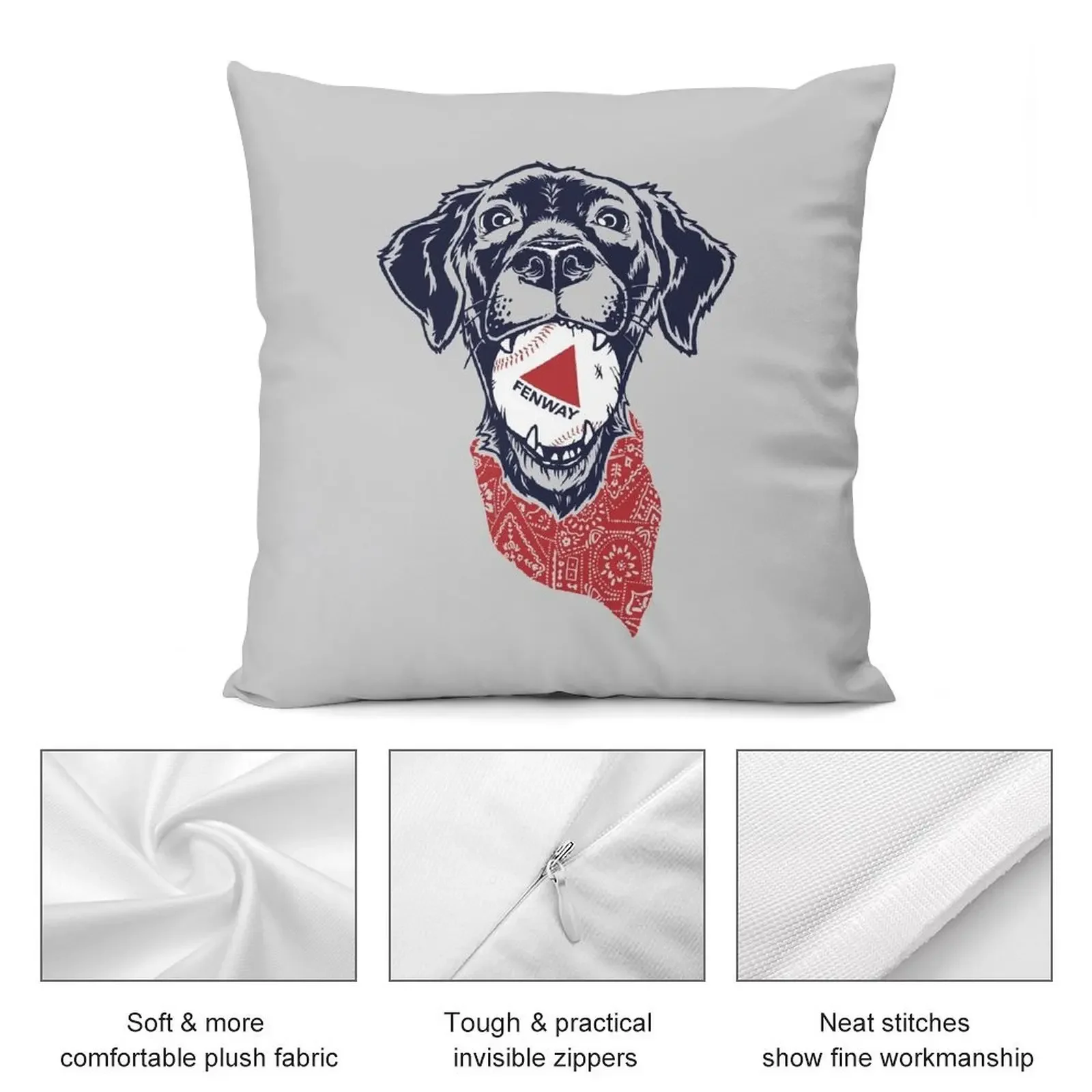 Подушка Fenway Baseball Dog рождественская наволочка подушки эстетические подушка для