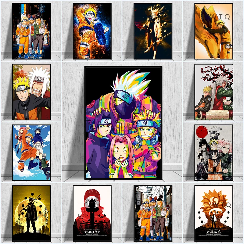 

Canvas Painting Japanese Anime Naruto Naruto Kakashi Posters and Prints Wall Art Picture for Living Room Home Decoration