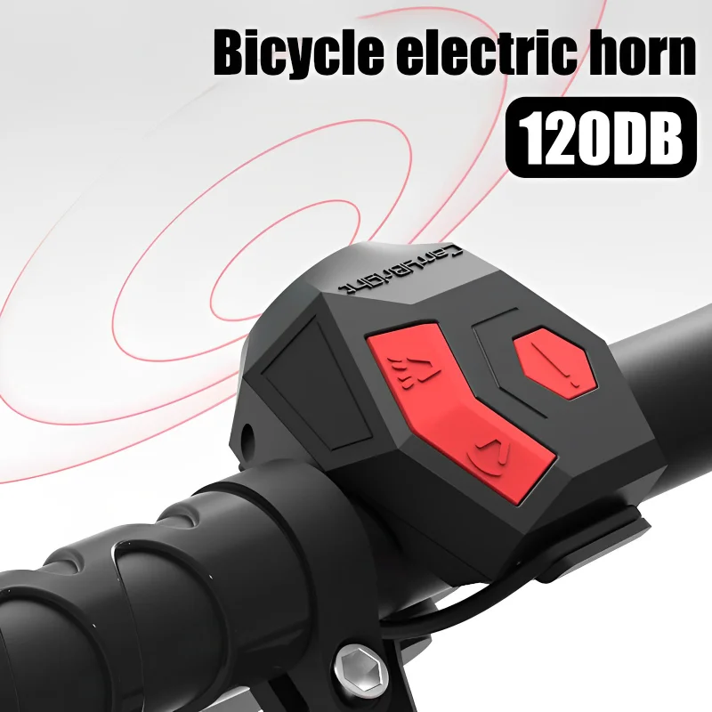 

USB Rechargeable Bicycle Motorcycle Electric Bell Horn 120db Loud Horn Mountain Road Cycling Anti-theft Alarm Horn Accessories
