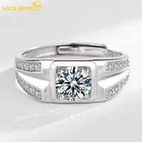 sace gems real 925 sterling silver luxury ring for men inlaid cubic zirconia wedding engagement fine jewelry gift wholesale