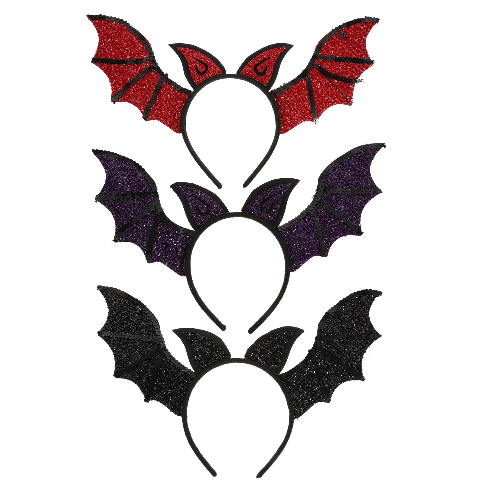 

3Pcs Creative Bat Hairbands Party Girls Headdress Head Decors