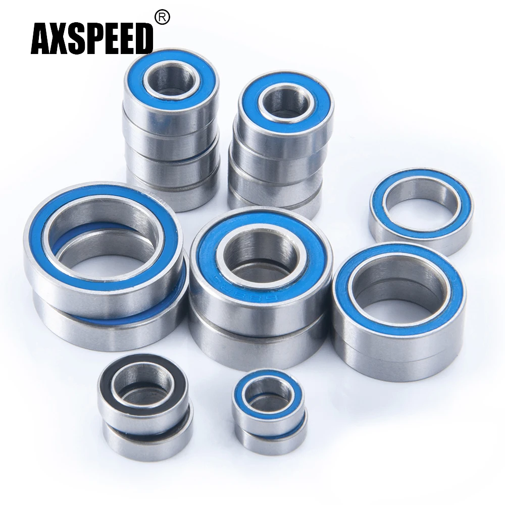 

AXSPEED 19Pcs Wheel Hub Axle Sealed Bearing Kit for 1/10 Scale 4-Tec 2.0 VXL AWD Chassis #83076-4 RC Car Model Upgrade Parts
