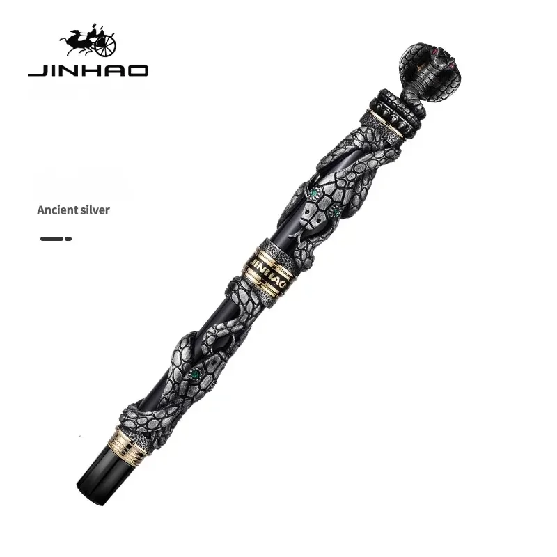 

Jinhao золотая перьевая ручка с змеиным наконечником F/1,0 мм