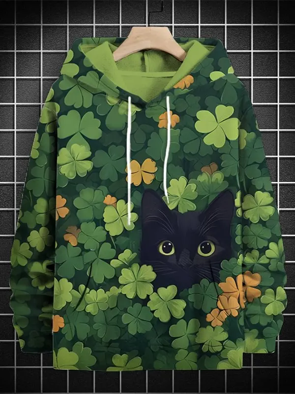 2025 мужские толстовки с забавным котом Mondrian разноцветные блоки толстовка 3D