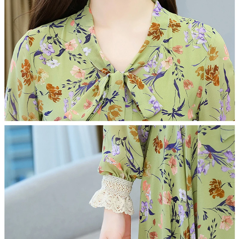 Женское шифоновое платье-макси с цветочным принтом в стиле бохо