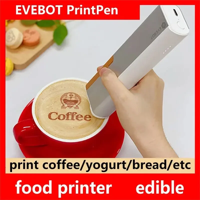 Ручной струйный принтер для кофе Latte EVEBOT Printpen