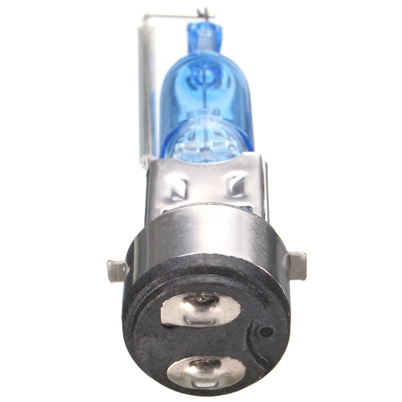 

4X BA20D Natural White Halogen Lamp Bulb 50W 4500-5000K Car Head Light Lamp 12V