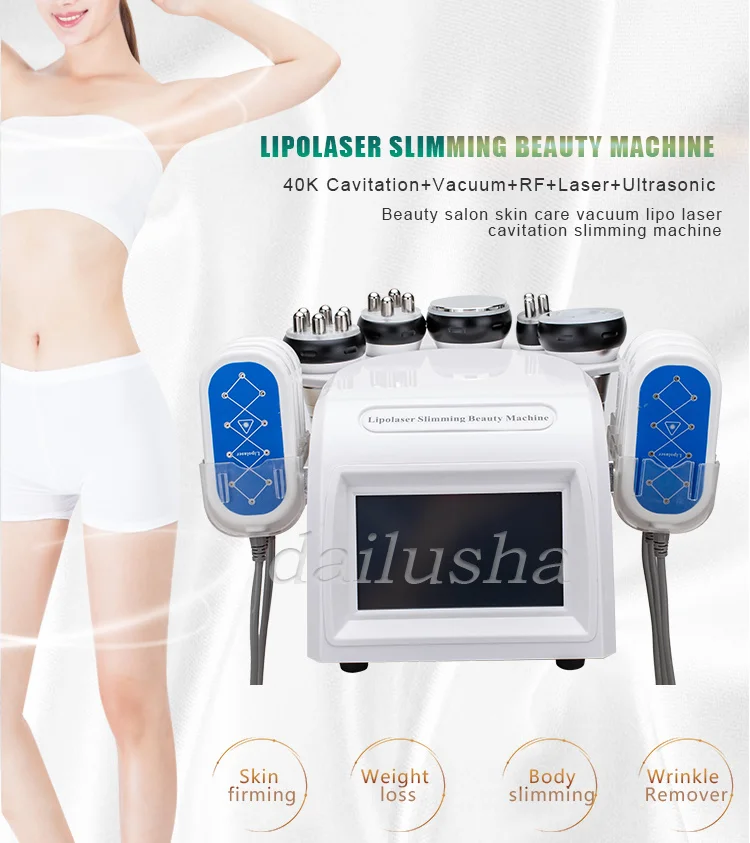 

Laser Lipo Machine Lipo Cavitation Machine Skin Tightening Face Massager Electric Lipolaser Radio Frequency Machine Full Body