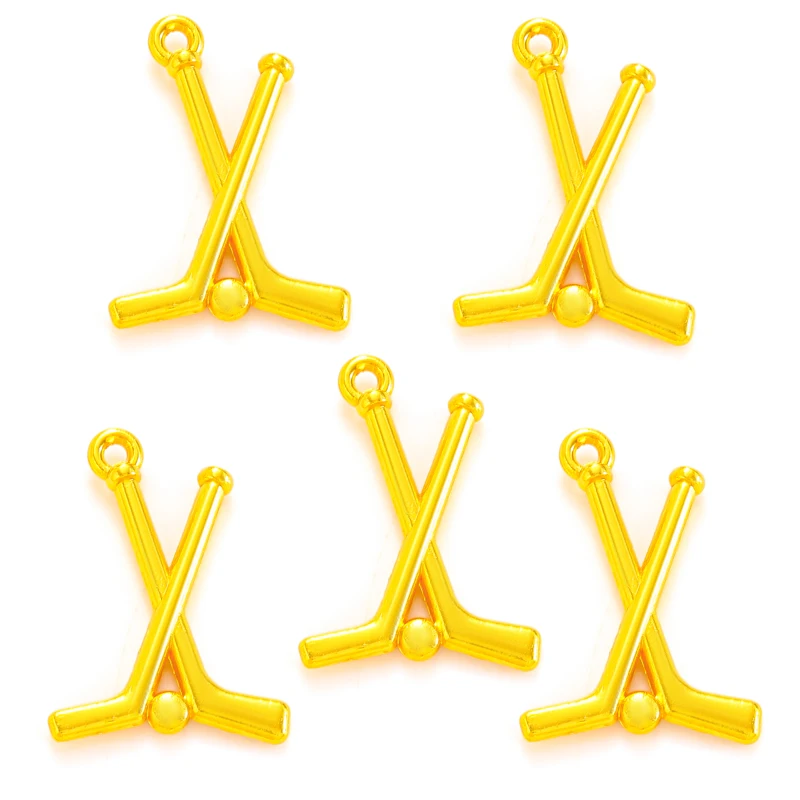 10 шт. подвеска в виде хоккейного шара для ожерелья браслета подвески самодельные