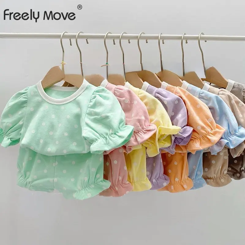 

2 шт., хлопковая рубашка с воротником с оборками и коротким рукавом