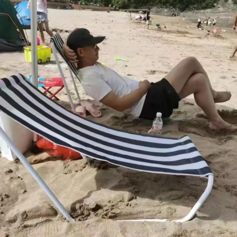 Уличное пляжное кресло портативный шезлонг с сумкой для хранения складной