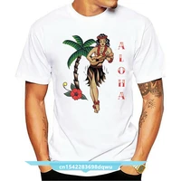 men t shirt jerry style traditional aloha hula pinup girl in hawaii tshirt women t shirt