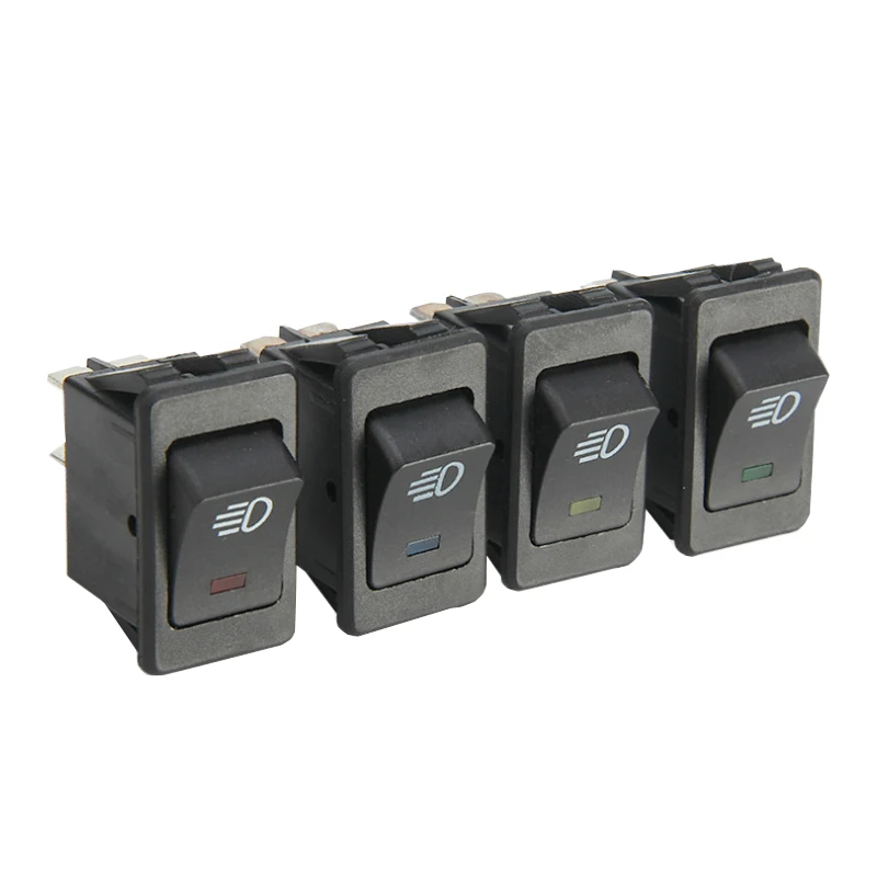 10 шт., встроенный кнопочный переключатель, 2 положения, 4 контакта, 12 В, 35 А