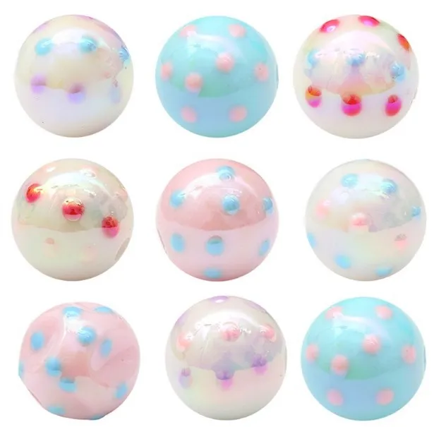 

Круглые бусины-разделители 16 мм с акриловым покрытием, 4 шт./партия