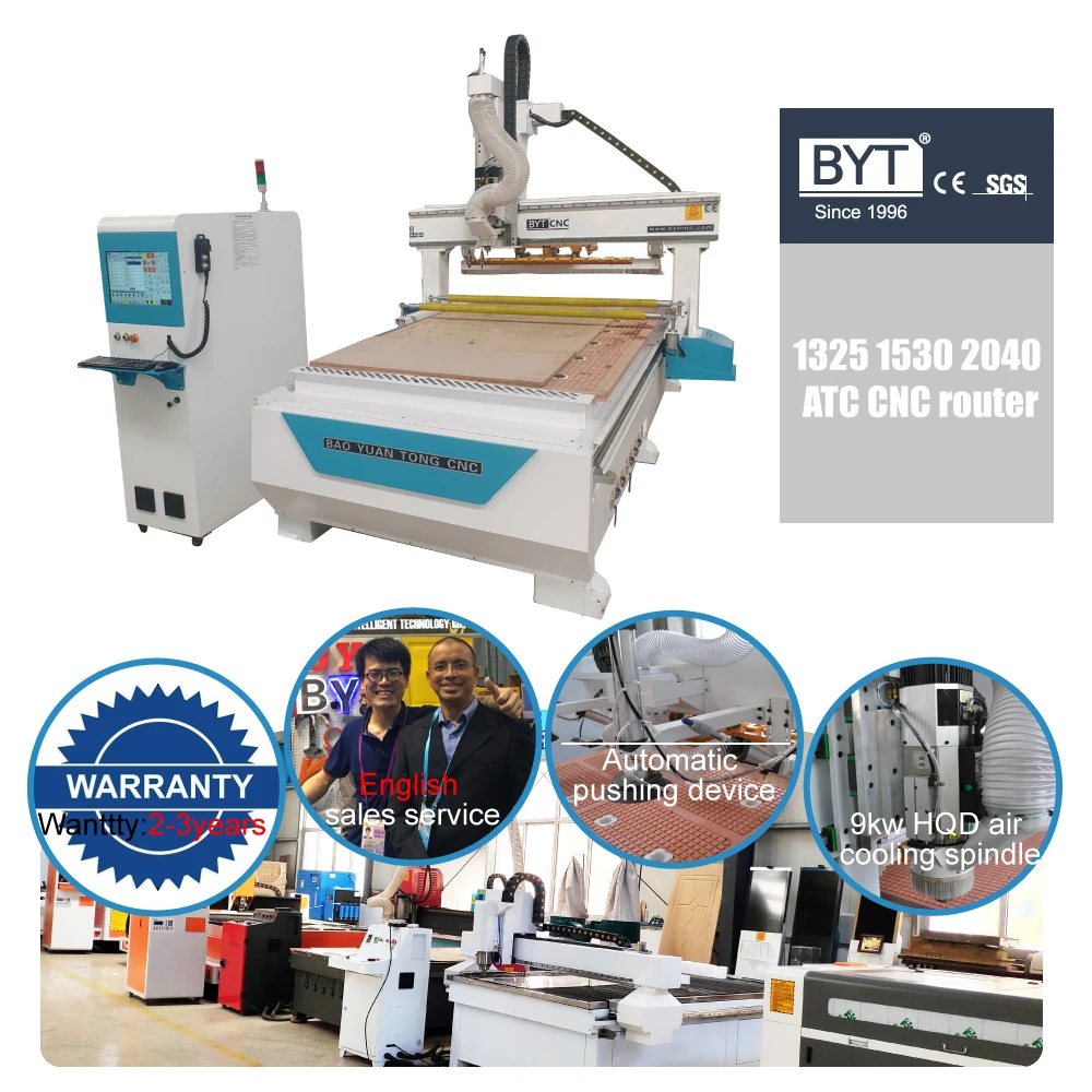 

Heavy Duty 1325atc wood router furniture cabinet ATC making cnc router carving machine