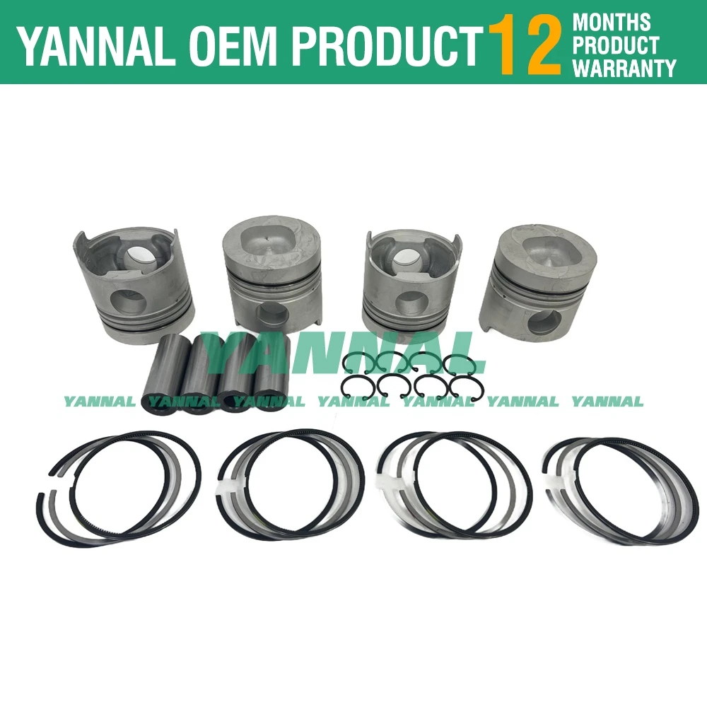 Комплект для восстановления 4BD1 4BD1T двигателя Isuzu Sumitomo SH100 SH120 Ремонт экскаватора