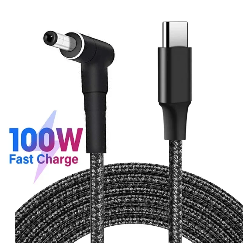 100 Вт PD USB C к DC 310x320 мм зарядный кабель для ноутбука Тип шнур питания Lenovo IdeaPad 330 120 130