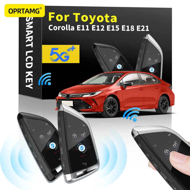 

Car Smart Remote Control Key LCD Display for Keyless Smart Key For Toyota Corolla E11 E12 E15 E18 E21 2000-2019 2020 2021 2022