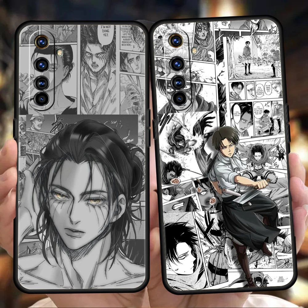 

Attack On Titan Soft Silicone For Realme 8i 9i 9 Pro Plus GT2 Pro C3 6 7 8 Pro C21 C11 C25 Pro 5G Shockproof Phone Cover Fundas