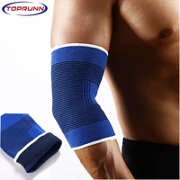 toprunn 2pcspair elastic elbow brace muscle compression outdoor sports arm support sleeves arthritis pain relief for tennis