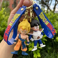 anime cartoon dragon ball drop plastic keychain lovers bag pendant car key chain jewelry shop gifts wholesale keyring kid
