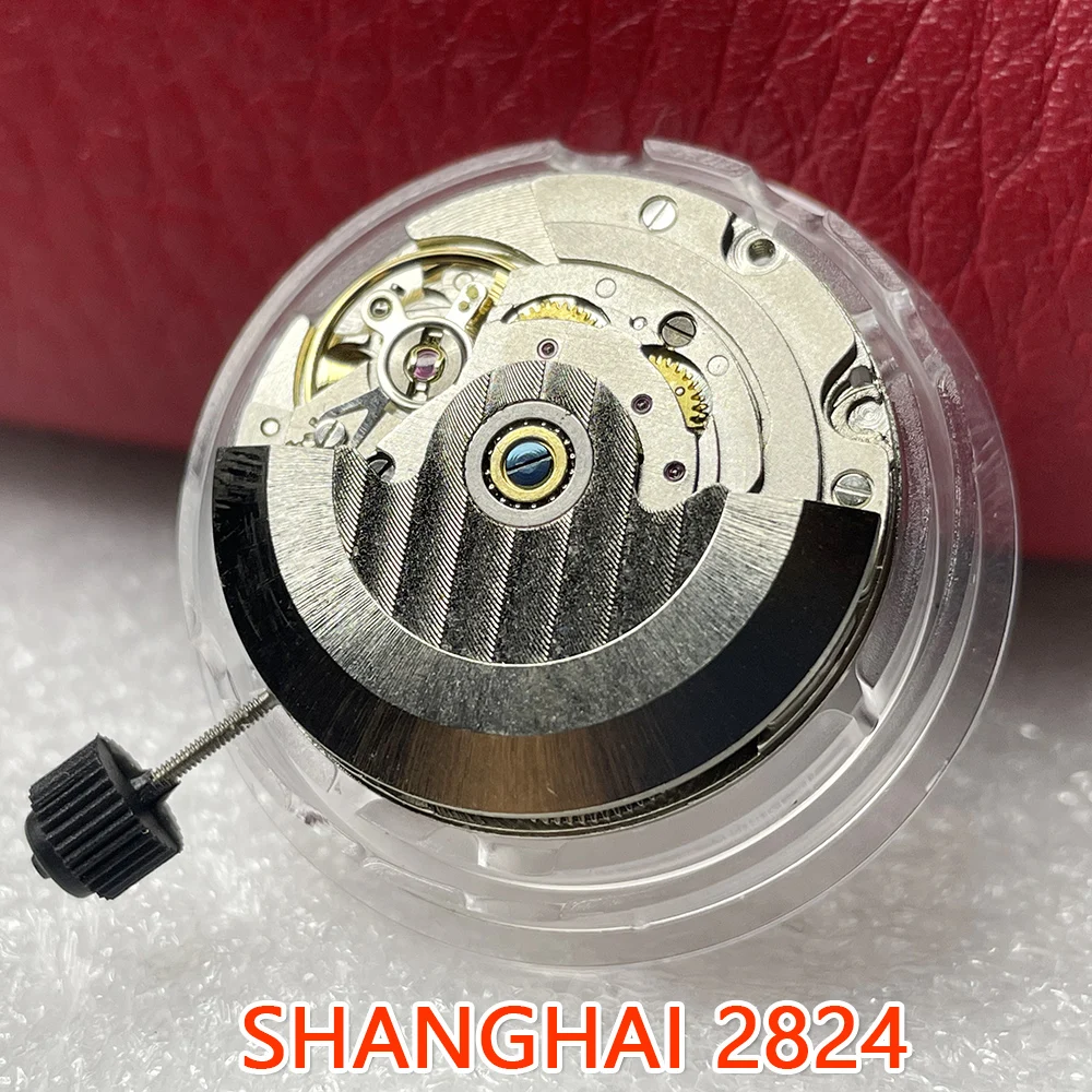 Автоматический механический механизм ETA 2824-2 Clone Shanghai 2824 золотистый/серебристый