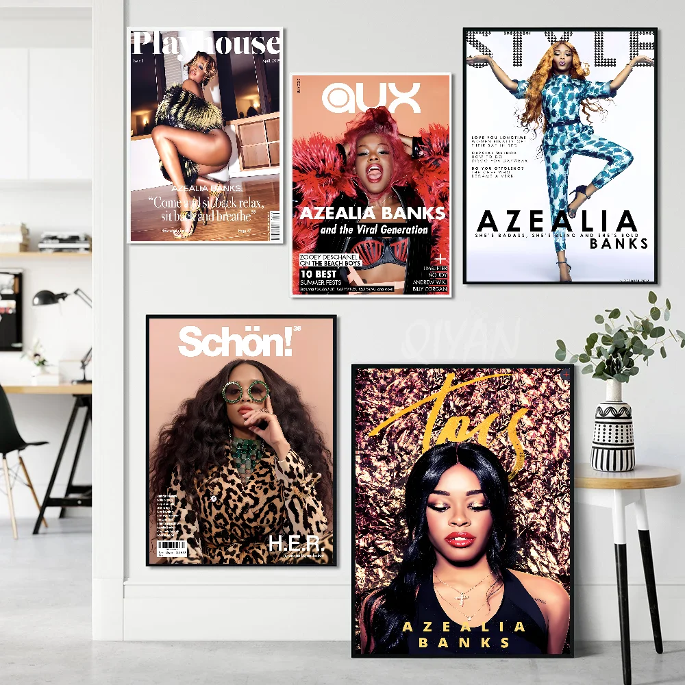 A-Azealia B-Banks плакат наклейки художественные настенные фрески Декор игровой комнаты