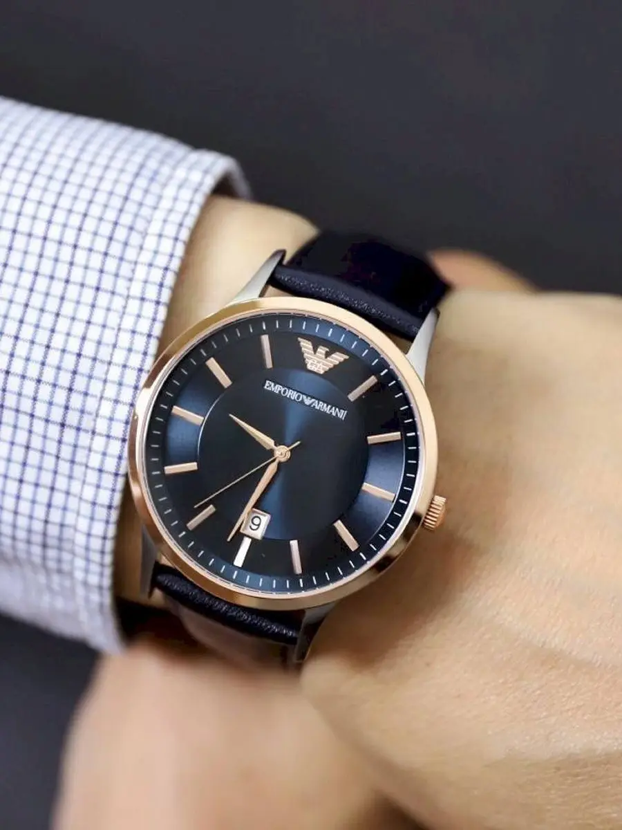Часы мужские наручные Emporio Armani Renato оригинальные в подарочной упаковке кварцевый