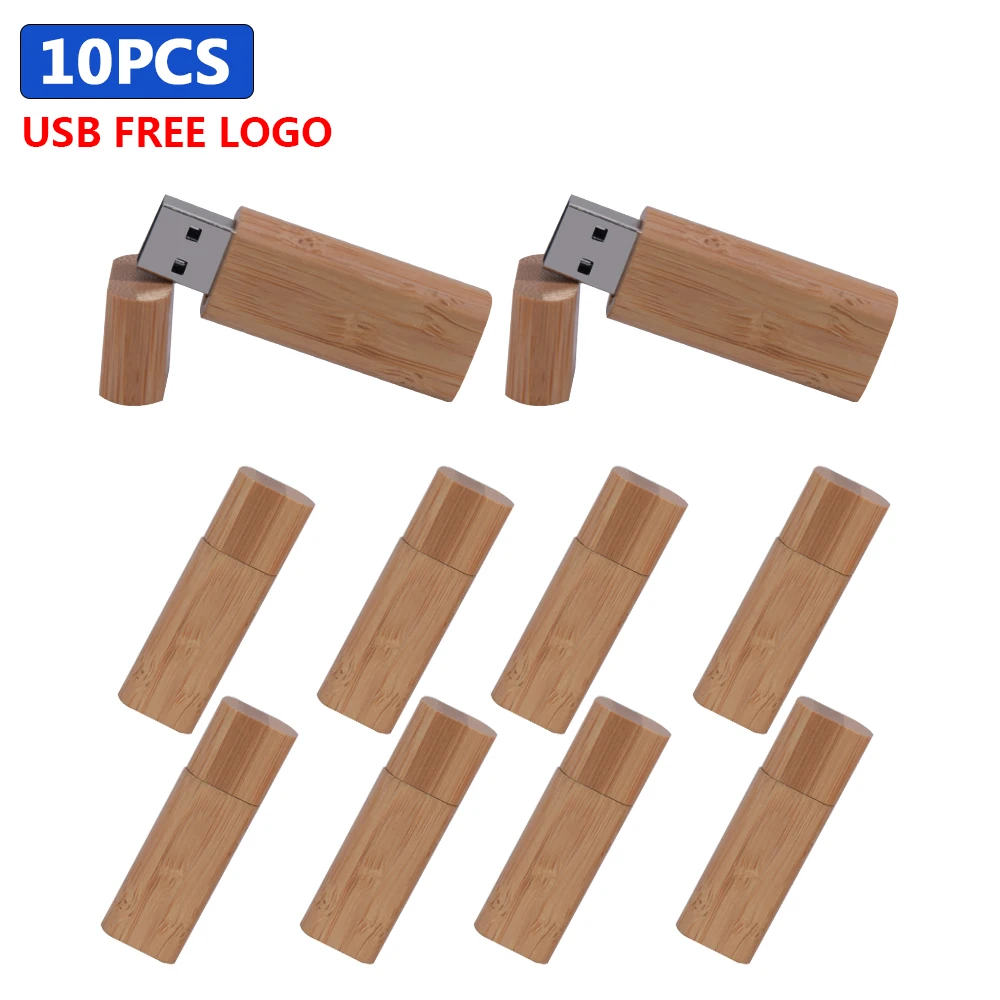 

10pcs/lot USB2.0 Custom LOGO Wooden Usb+Box USB Flash Drive Pendrive 4GB 8GB 16GB pen drive 32GB 64GB 128G Memory Stick for Gift