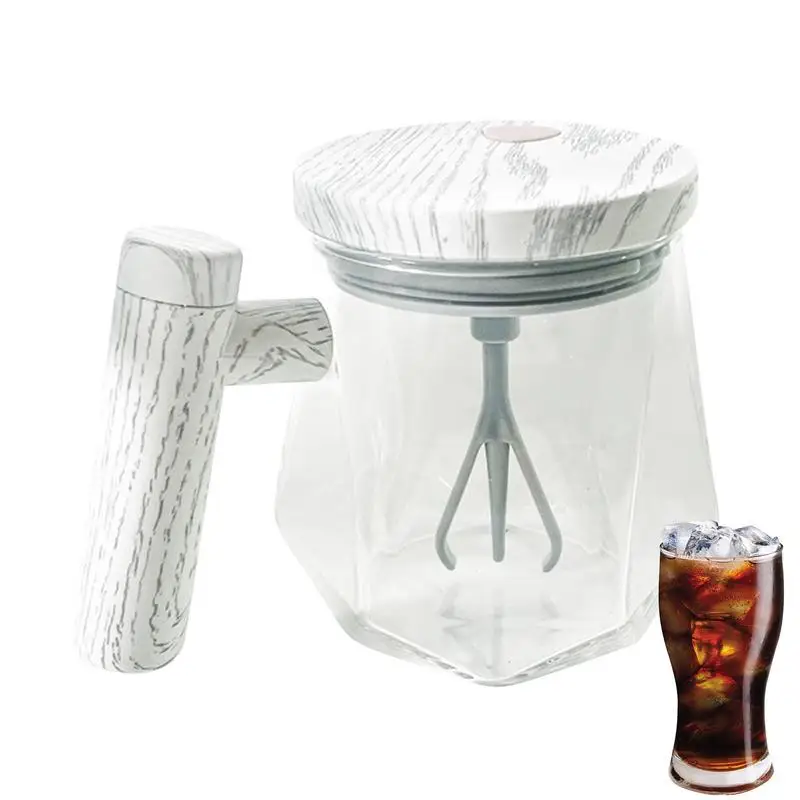 Automatic Self-Stirring Mug 400ml Glass Coffee Milk Mixing C