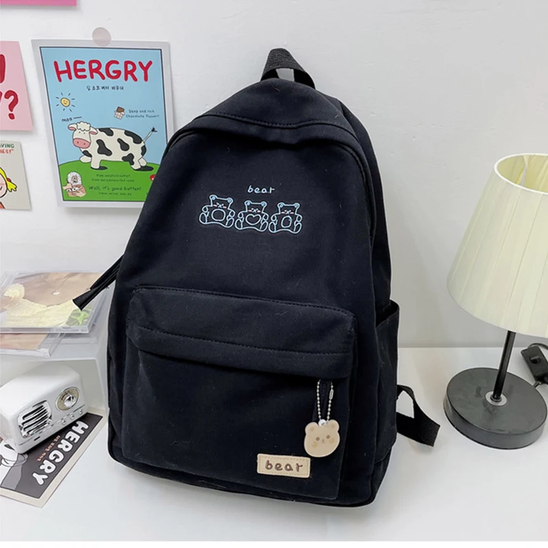 Школьные ранцы для девочек-подростков, рюкзак для учеников средней школы, милый мультяшный портфель для книг в повседневном стиле в стиле п...