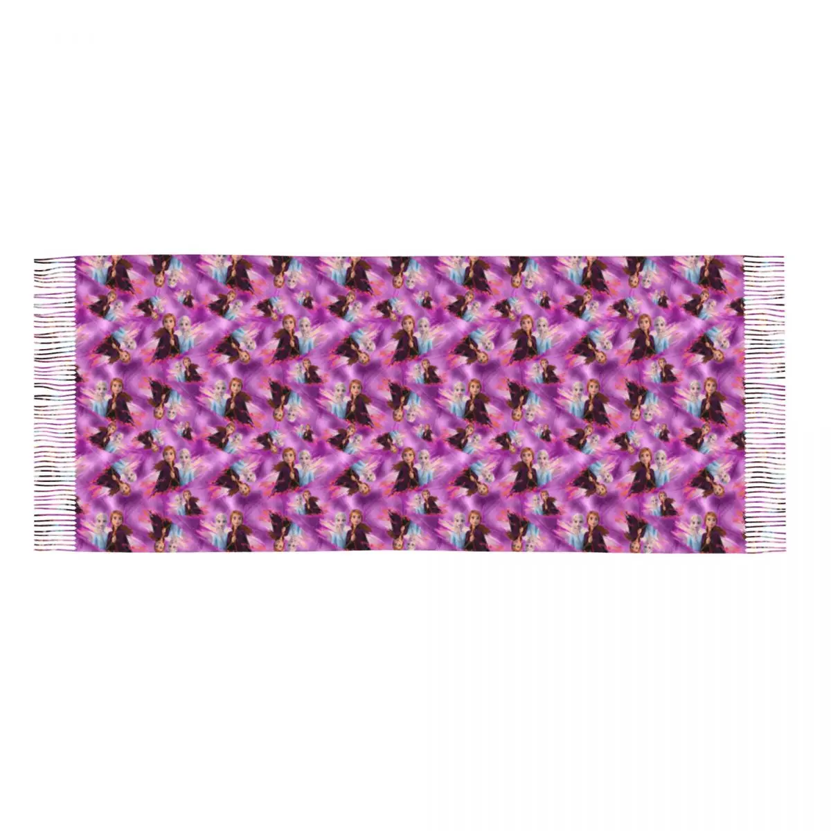 Шарф унисекс с мультяшным принтом Холодное сердце