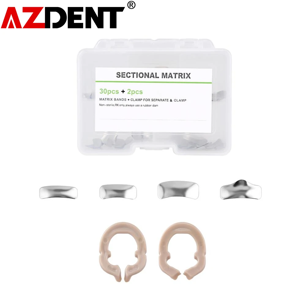 Стоматологическая секционная матричная система металлическая резина