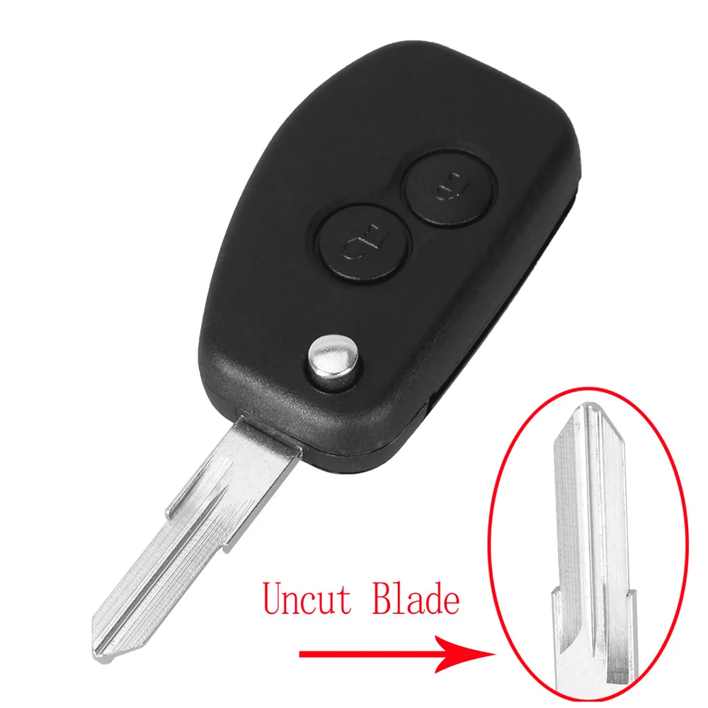 

Ключ KEYYOU для Renault Megane Dacia Modus Espace Duster Clio, 2 кнопки, раскладной чехол для дистанционного управления автомобилем
