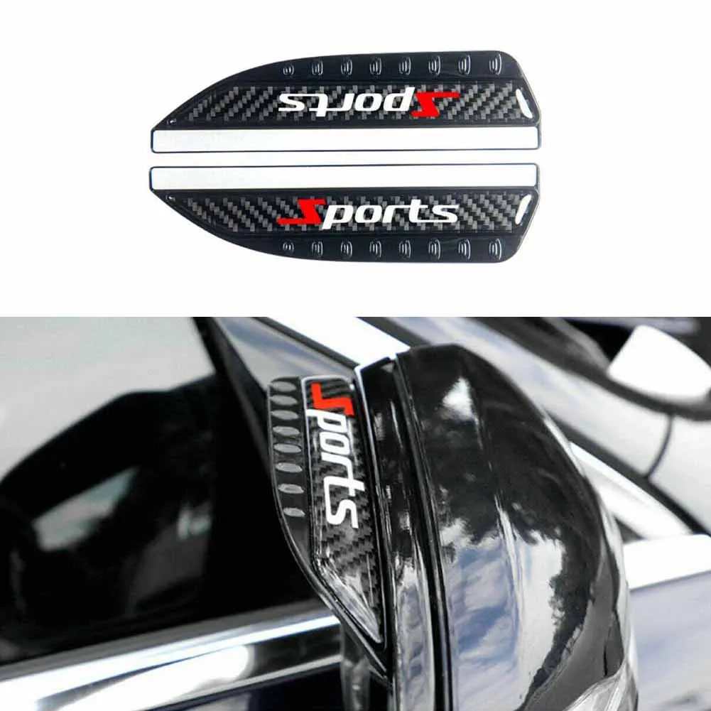 

2PCs Carbon Fiber Pattern Car Modification Decorative Strip Fender Flares Mud Flap Splash Guards Arch Wheel Eyebrow Lip
