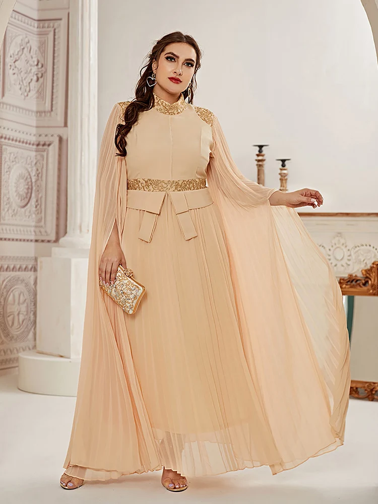

TOLEEN Women Plus Size Maxi Long Dresses 2022 New Autumn Winter Luxury Chic Elegant Arabic Turkey African Evening Party Clothing