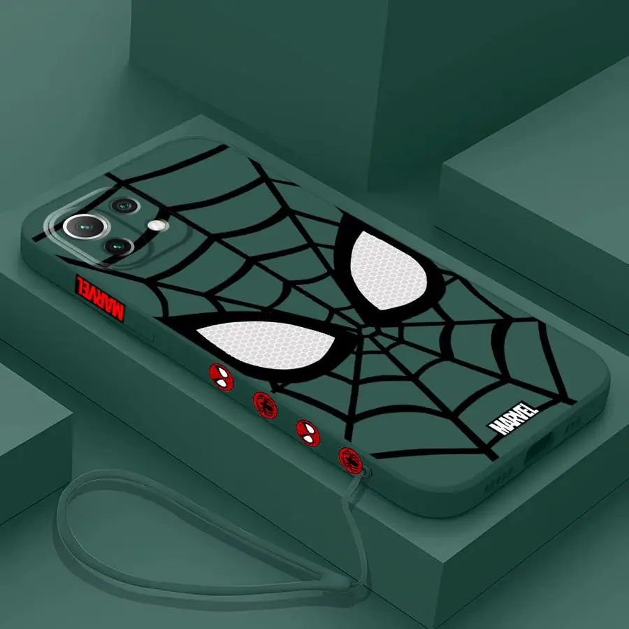 Marvel Sipiderman Logo Phone Case for Xiaomi Mi 11T 11 Lite 10T Pro Poco X4Pro X5Pro X3 NFC 13 12T 12 Soft Cover
