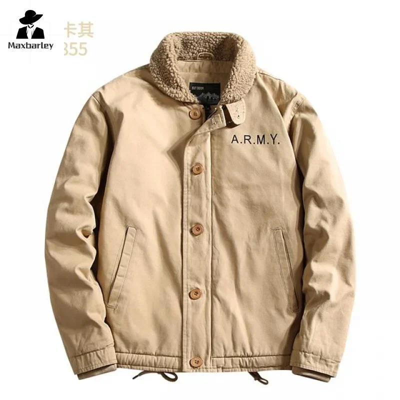 Мужская зимняя теплая куртка из искусственного меха