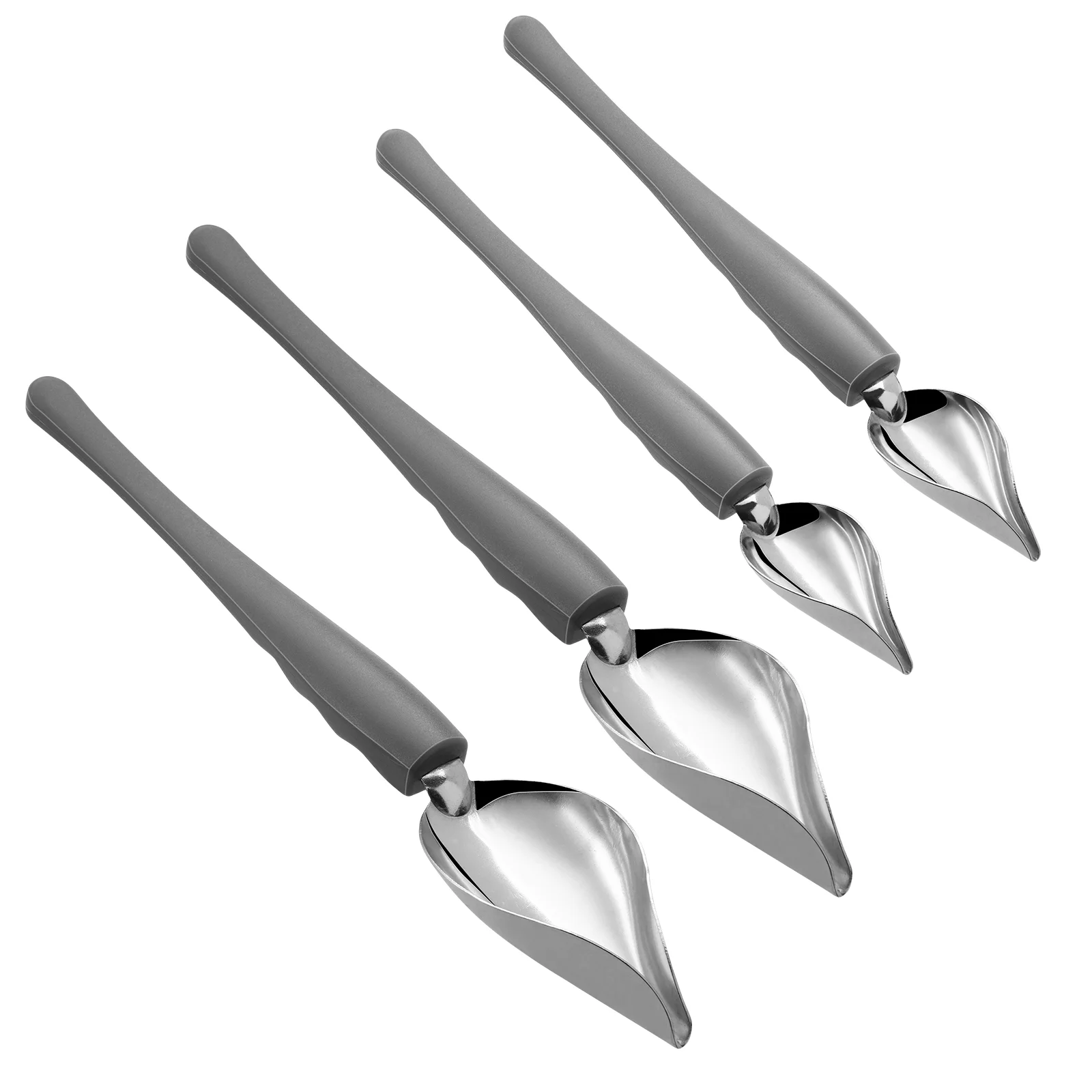 

4pcs Dessert Decorating Spoons Chocolate Dipping Tools Multipurpose Stainless Steel Spoons Chef Spoons