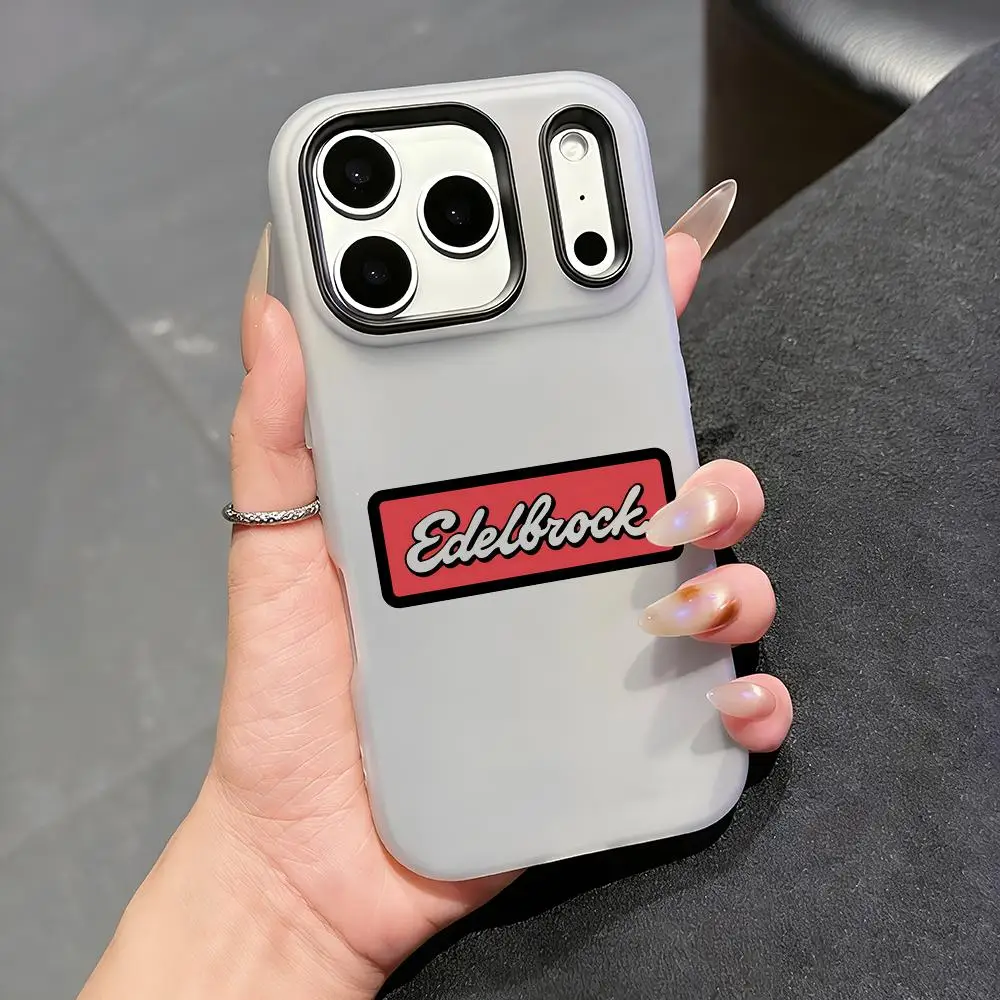 Фото Дизайнерский чехол E-Edelbrocks для iPhone 17 16 15 14 13 12 11 Pro Max Plus Mini, прозрачный, противоударный, мягкий, с эффектом желе №1