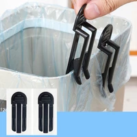 210pc useful waste can trash bag clamp bin bag holder garbage bin clip plastic rubbish clip for kitchen bathroom household tool