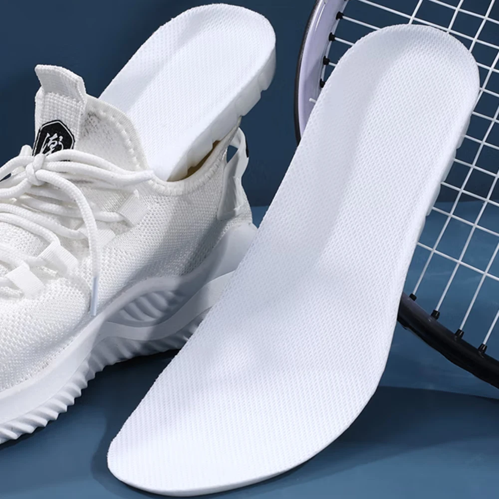 Soft Latex Sport Insoles for Shoes Men High Elastic Shock Absorption Shoe Cushion Feet Arch Support Orthopedic Insoles Women