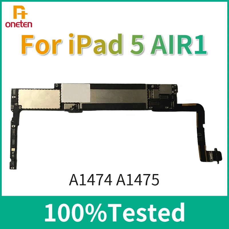 

For iPad 5 Air1 100% Tested iCloud Motherboard A1474 A1475 Unlock Working Mainboard For iPad5 16G 32G 64G Wifi Cellular Version