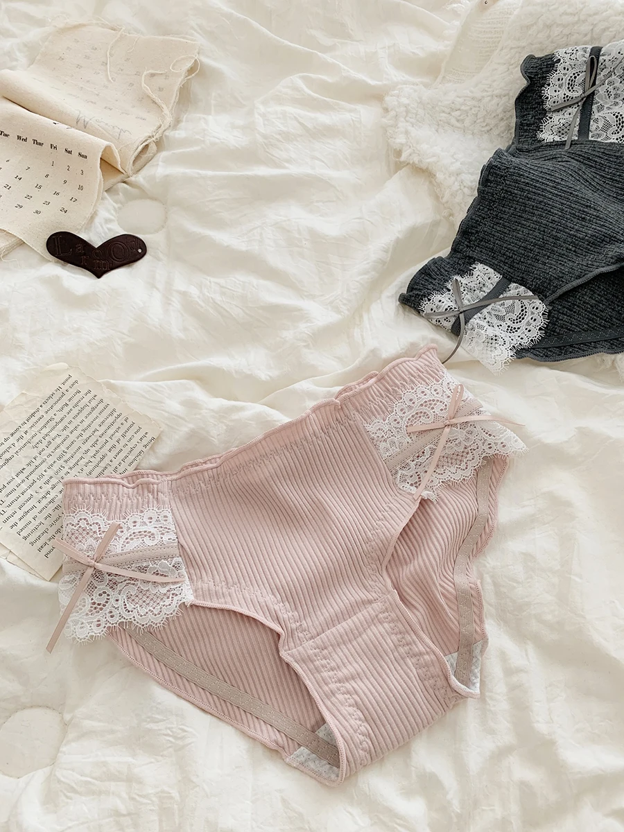 Xiaomiwu японское модное милое хлопковое нижнее белье с низкой талией для девочек