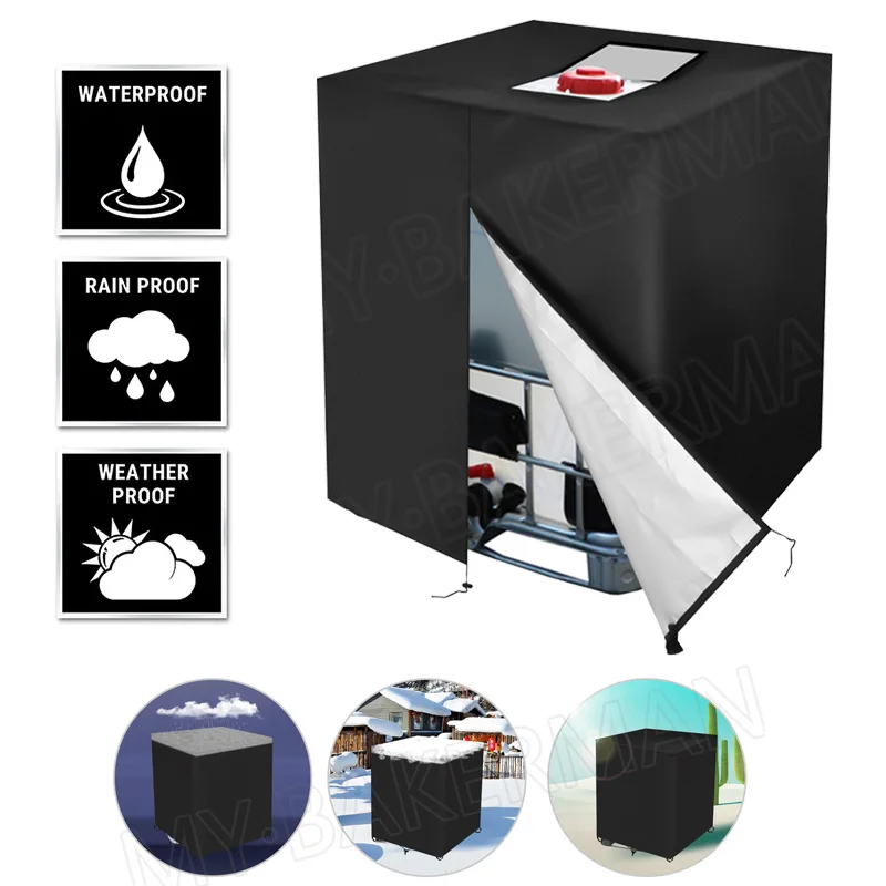 

Dust Waterproof Cream Protection Cloth Anti-uv Tank Cover Oxford Outdoor Cover Ibc Container