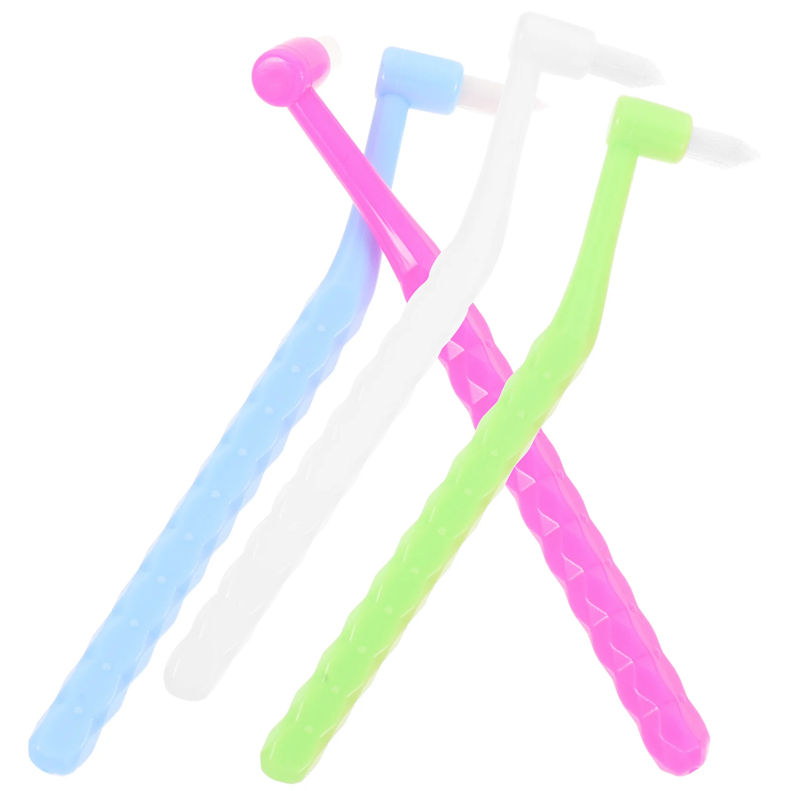 4 шт. зубные щетки для брекетов коническая нить волокно стоматологические