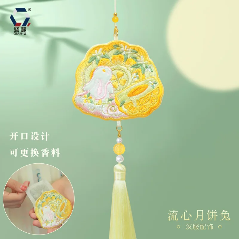 Саше для вышивки Кроликом саше крестом защитные талисмана античная Подвеска Hanfu