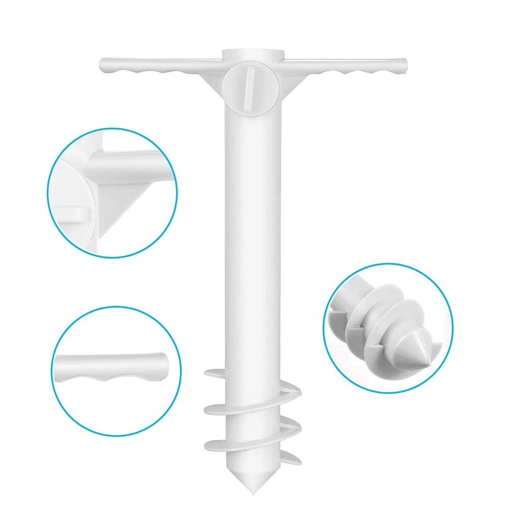 

Зонт с песочной подставкой, пластиковая вертикальная вешалка, ветрозащитная портативная основа для зонтика