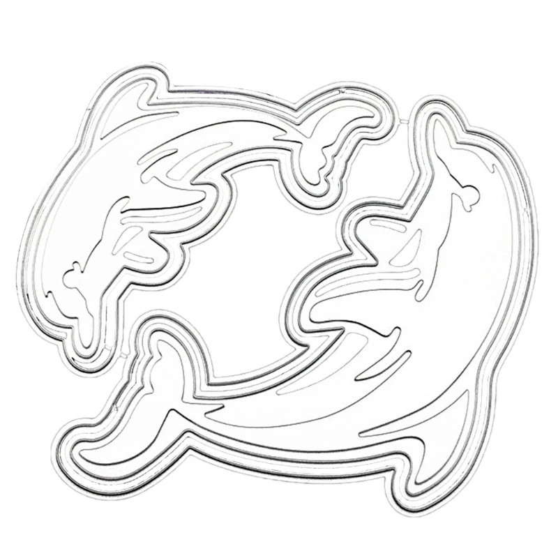 

Dolphin Cutting Dies Photo Album Decoration Accessories DIY Crafts for Journal Diary Decoration Supplies